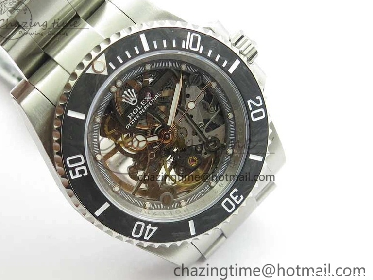 AAA Replica Watches WWF Edition Bezel Skeleton Best Durable Submariner SS 2925 116660 Andrea Carbon on SA Pirlo 0103